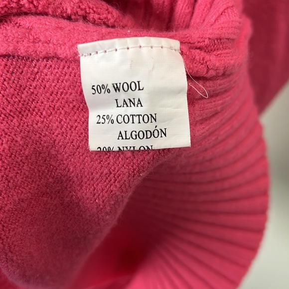 Miss Morena 5% Cashmere Wool Blend Knit Barbie Sweater Dress Size Small - Picture 7 of 11